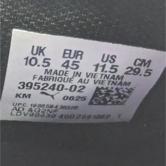 PUMA MMS Pacer Future Mens 11.5 White Black Red Athletic Sneakers - Picture 6 of 9